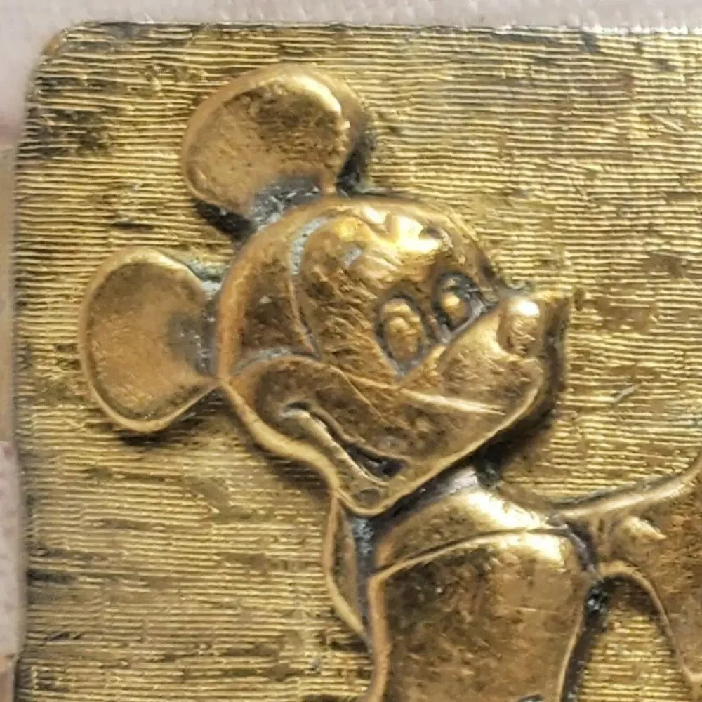 Disney Vintage Mickey Mouse Gold-Toned Money Clip